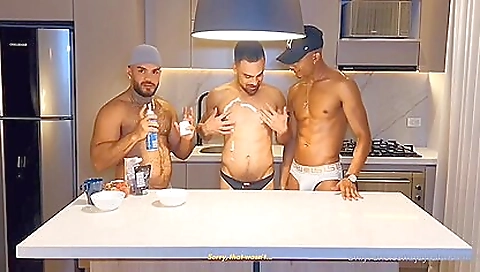 Big cocks and black hoods in interracial threesome