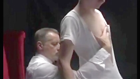 Spanked oldy gets so hot from a twinking and stepping
