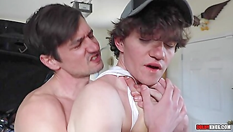 Oldy and twink get fucked and fucked hard for money