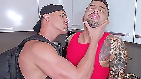 Latina babe fucked in the kitchen and in the bedroom
