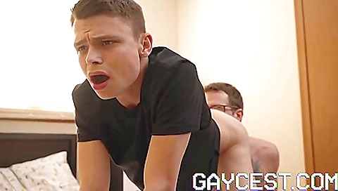 Young girl with a small boobs and a big ass sucks two young men