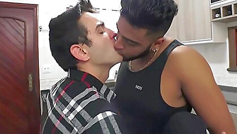 Tattooed brunette with a big ass is fucking with her boyfriend