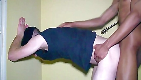 Large black cock blowjob for a bareback black girl