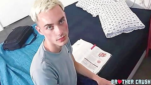 Amateur blonde gets her stepbrother’s big cock in her pussy