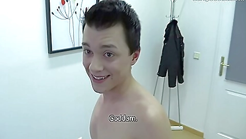 Handsome man takes a girl's tight pussy and fucks it
