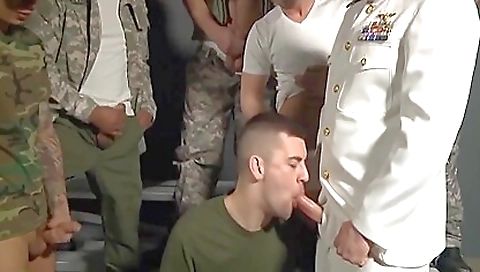 Deep throat and group sex for two brunette hotties