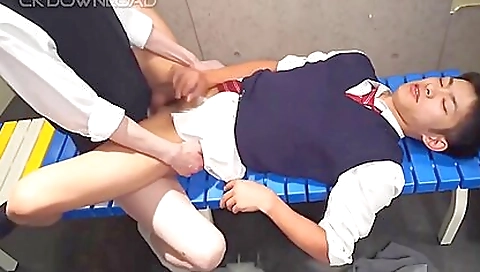 Cute japanese teen babe is dressed up for a private party